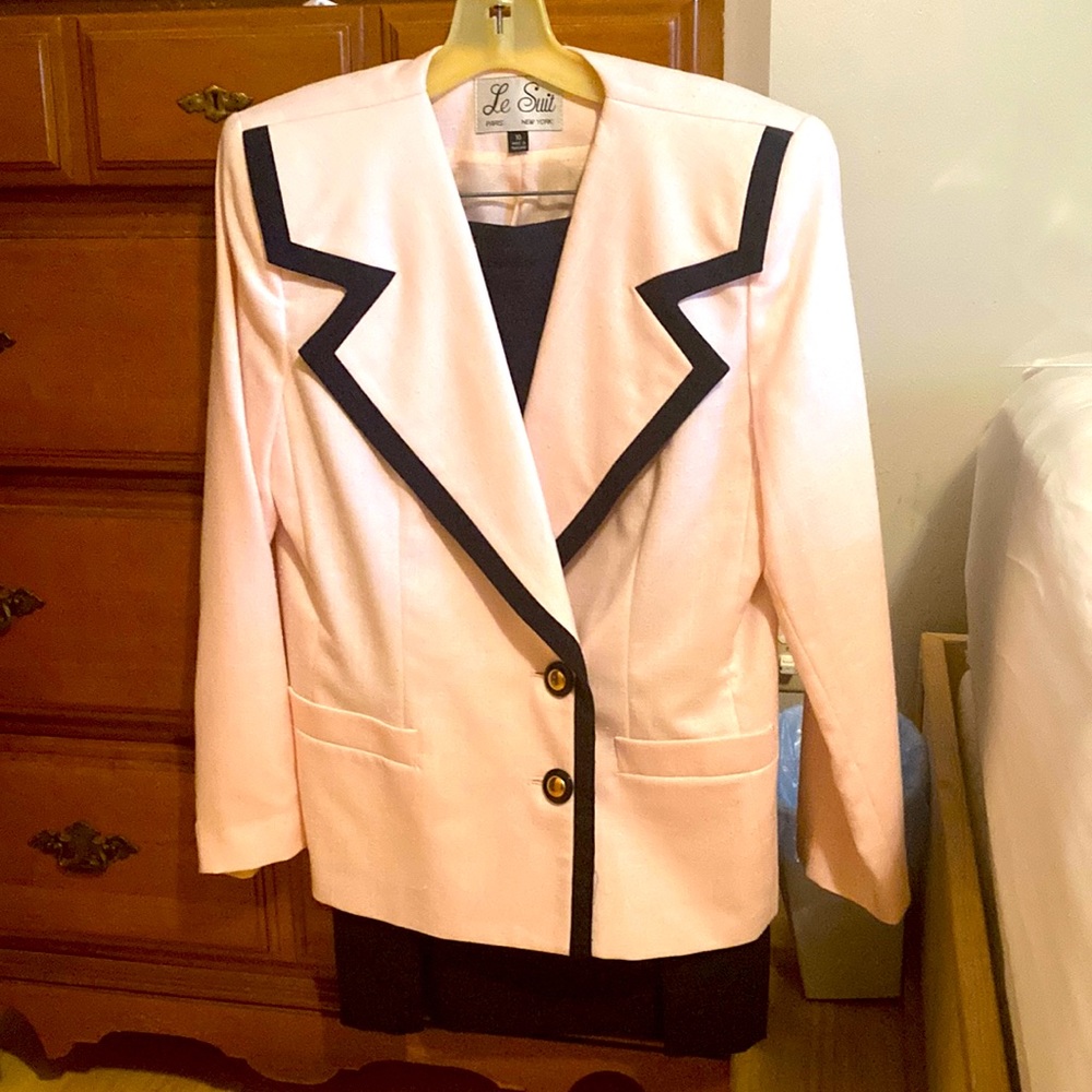 Vintage Pink + Navy Suit Set